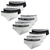 REPLAY Damen Panties, 4er Pack - Slip, Logobund, Baumwollmischung