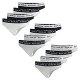 REPLAY Damen Strings, 4er Pack - String, Logobund, Baumwollmischung