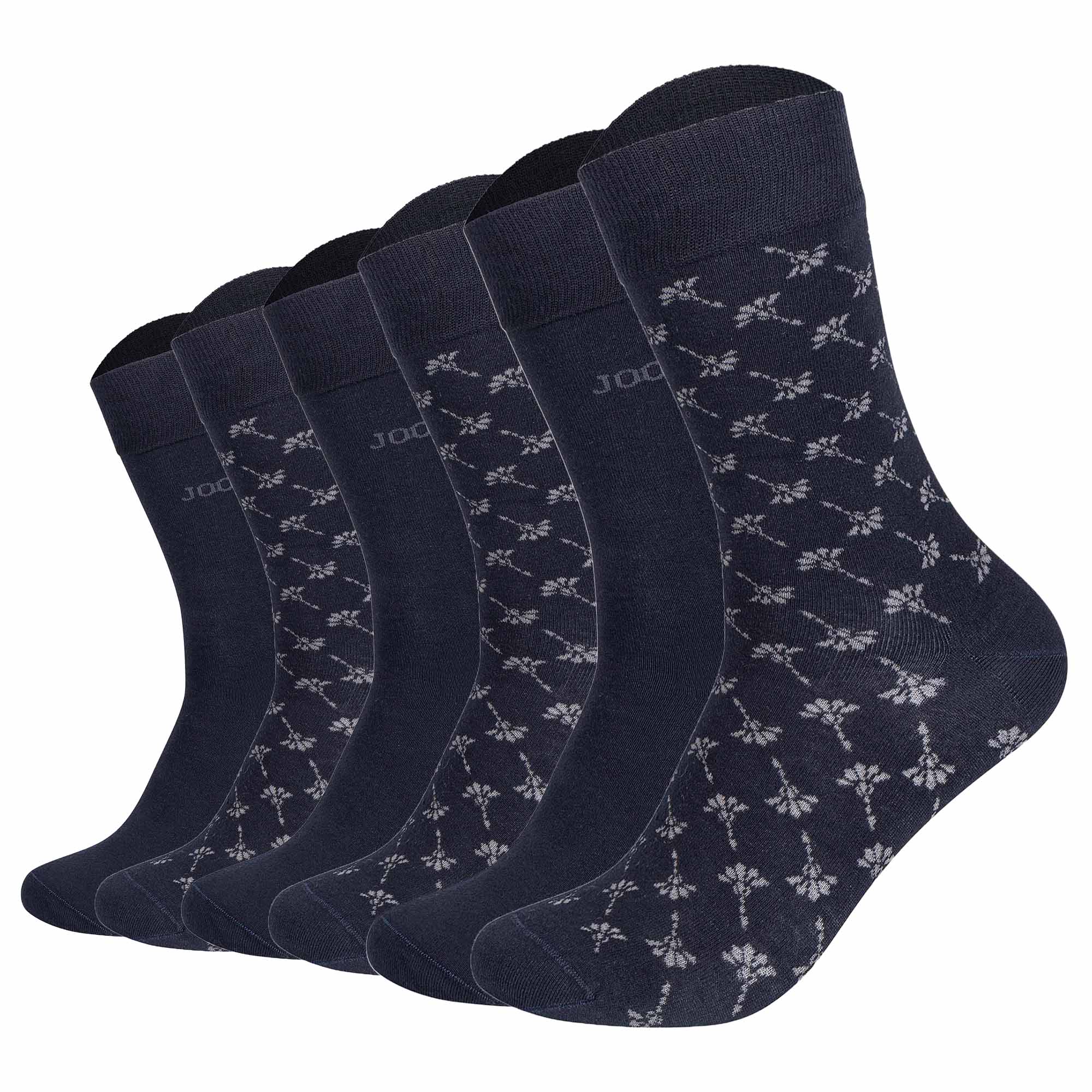 JOOP! Unisex Socken, 6er Pack - Premium Essential Iconic Socks, Logo, Baumwollmischung