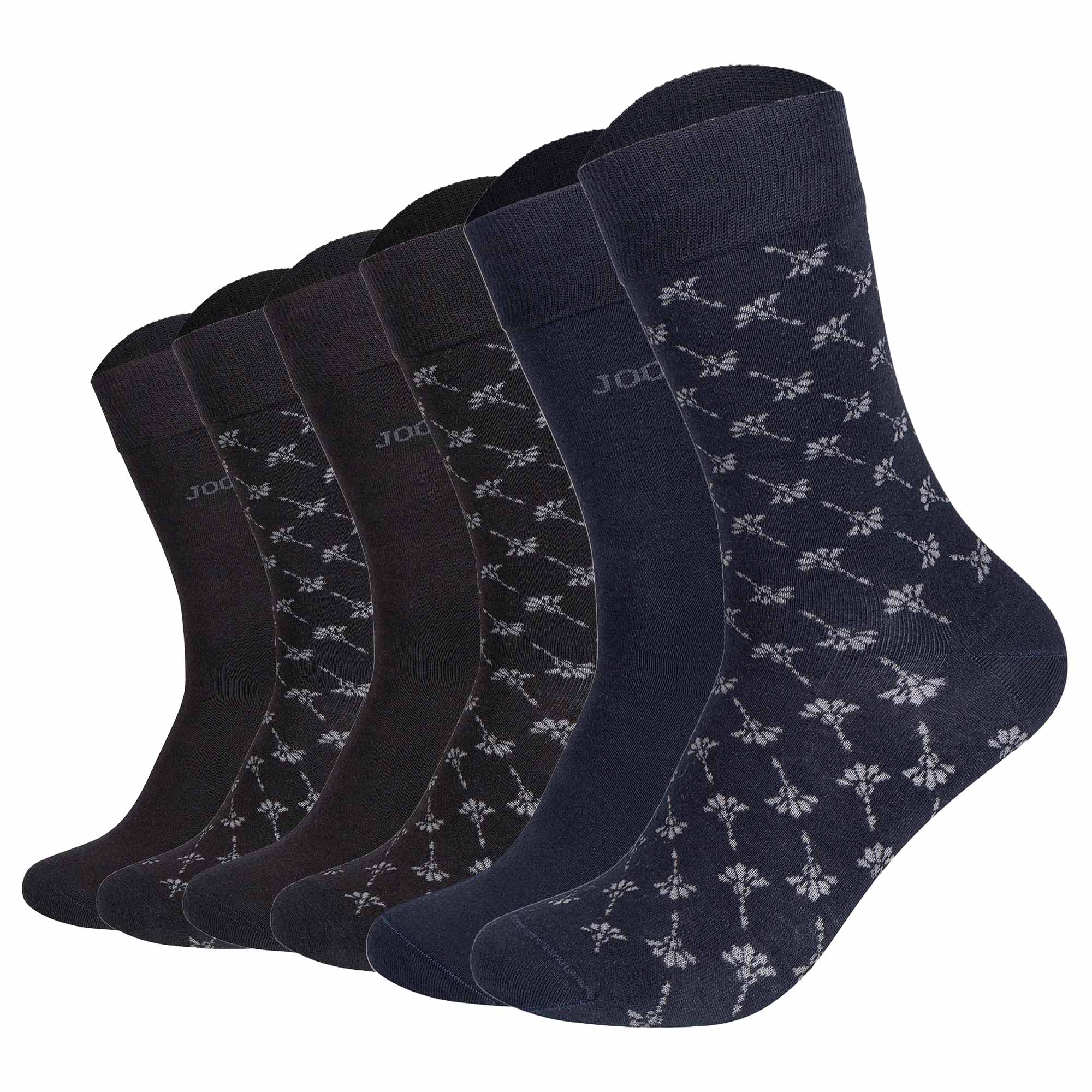 JOOP! Unisex Socken, 6er Pack - Premium Essential Iconic Socks, Logo, Baumwollmischung