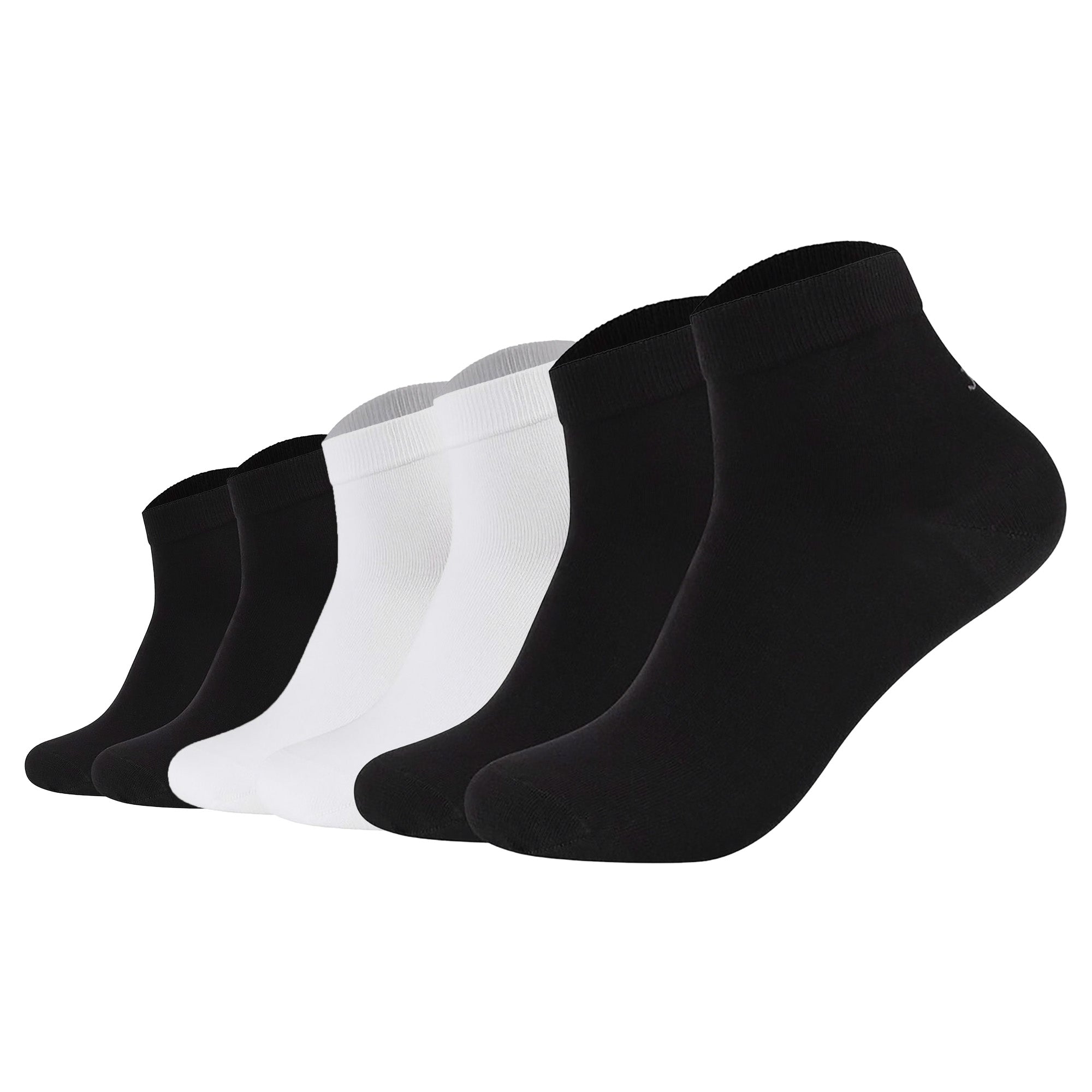 JOOP! Unisex Quarter-Socken, 6er Pack - Premium Essential Organic Cotton Quarter, Logo, einfarbig