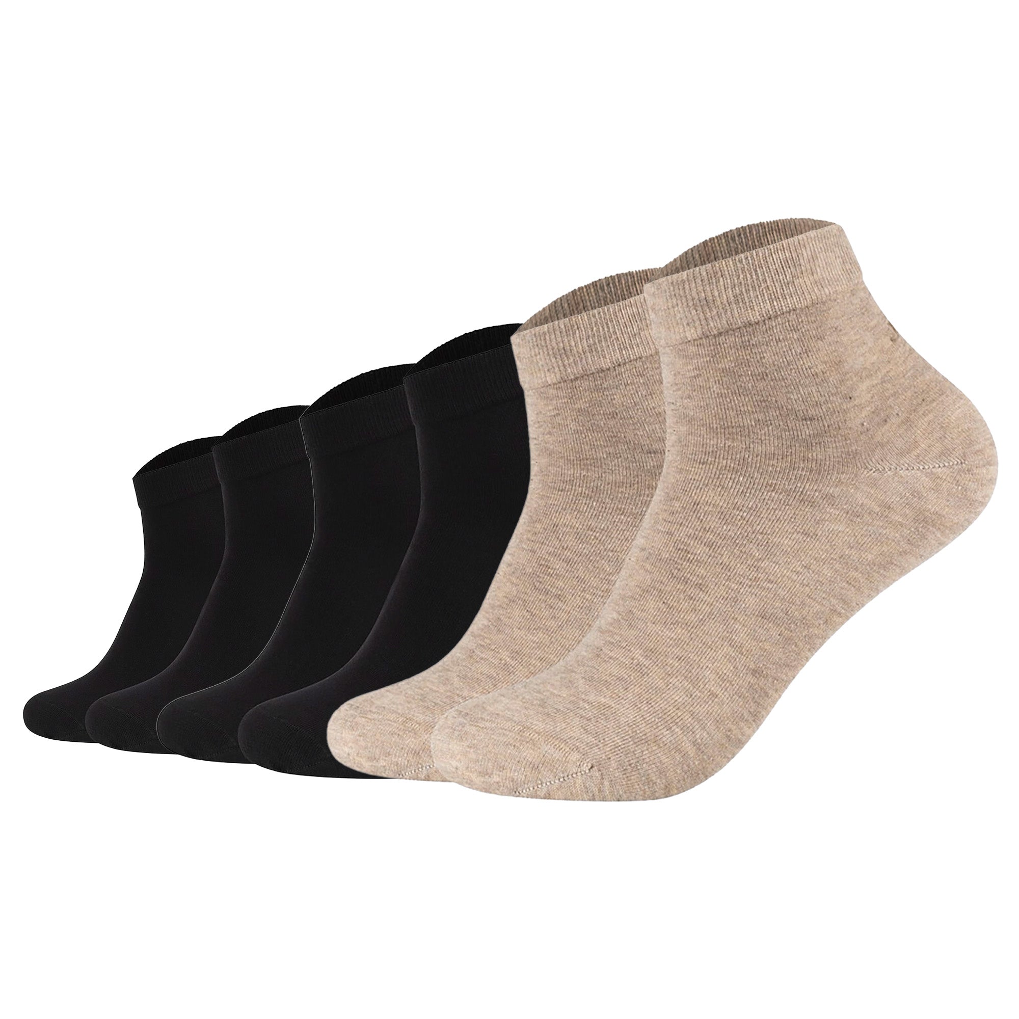 JOOP! Unisex Quarter-Socken, 6er Pack - Premium Essential Organic Cotton Quarter, Logo, einfarbig