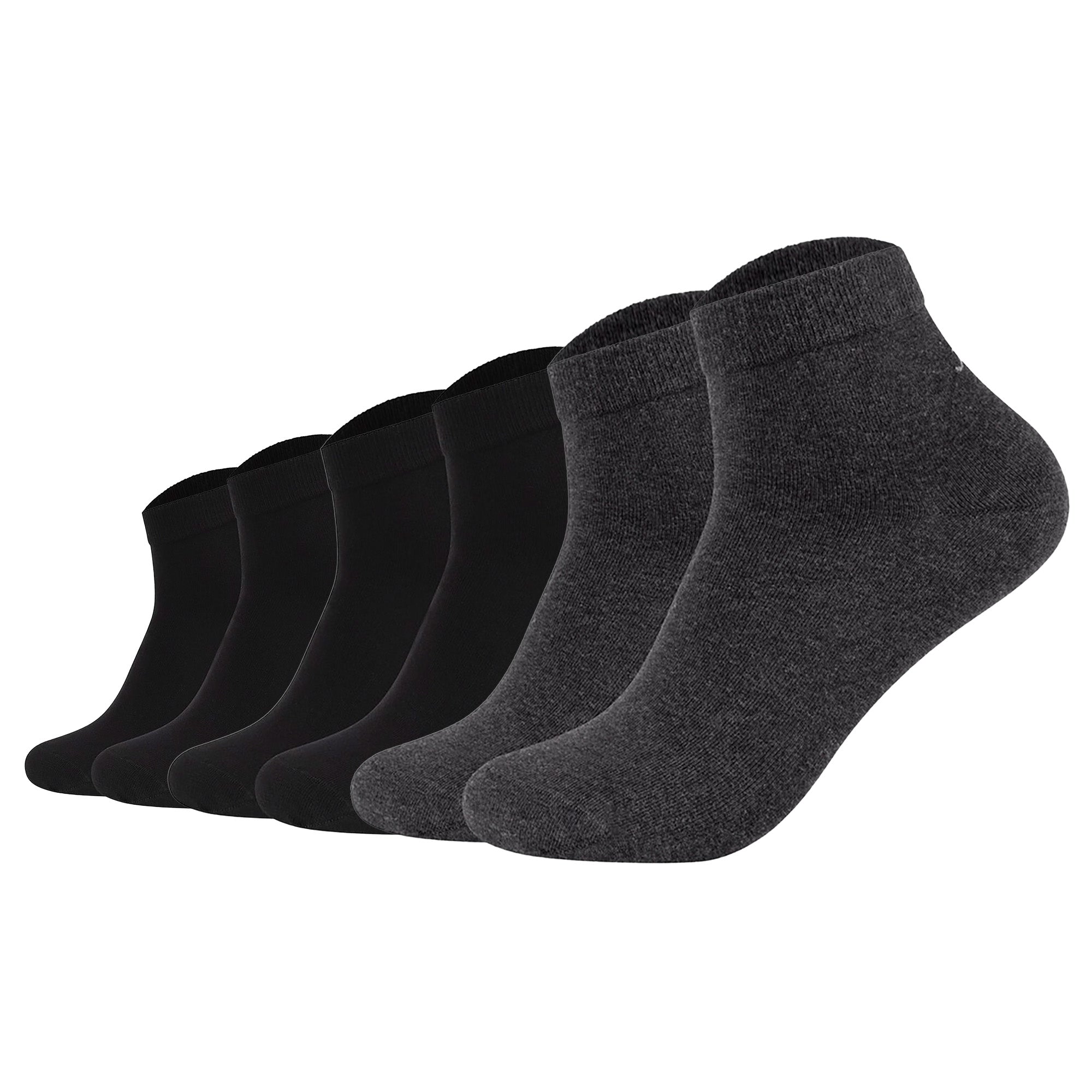JOOP! Unisex Quarter-Socken, 6er Pack - Premium Essential Organic Cotton Quarter, Logo, einfarbig