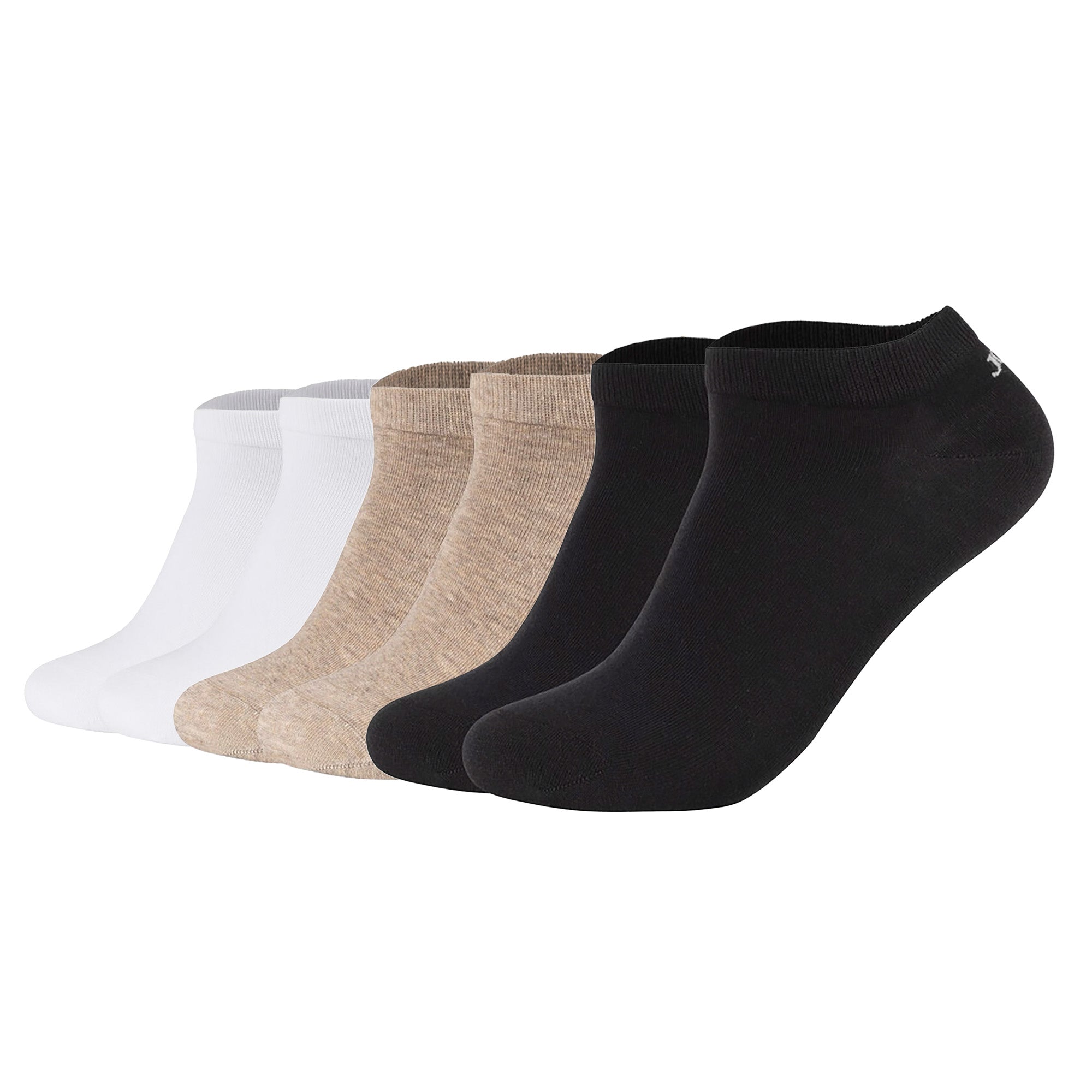JOOP! Unisex Sneakersocken, 6er Pack - Premium Essential Organic Cotton Sneaker, Logo, einfarbig