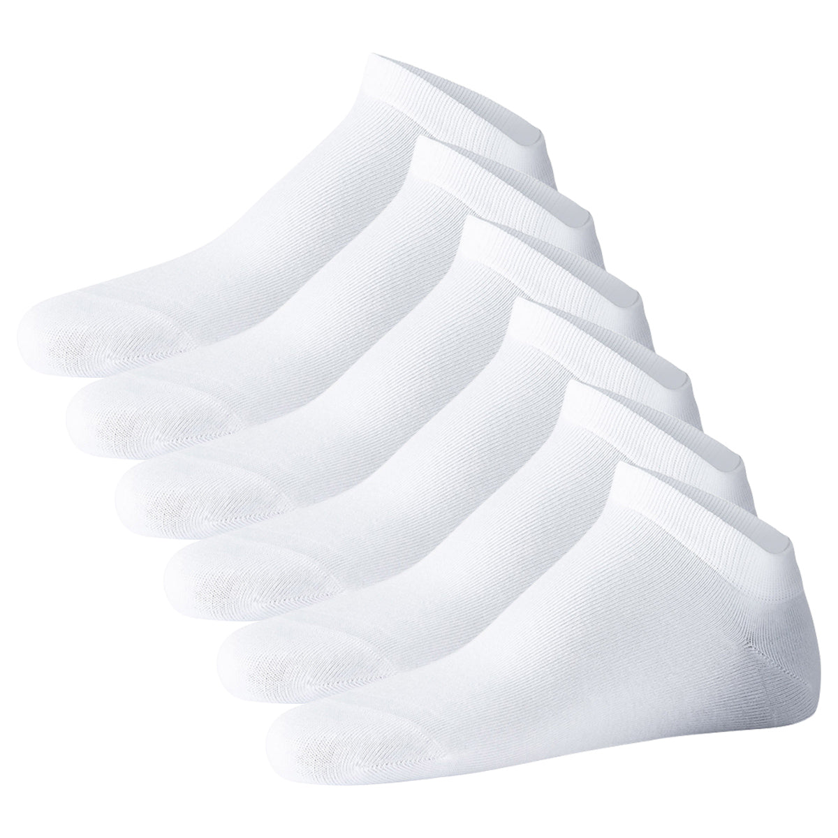 JOOP! Unisex Sneakersocken, 6er Pack - Premium Essential Organic Cotton Sneaker, Logo, einfarbig