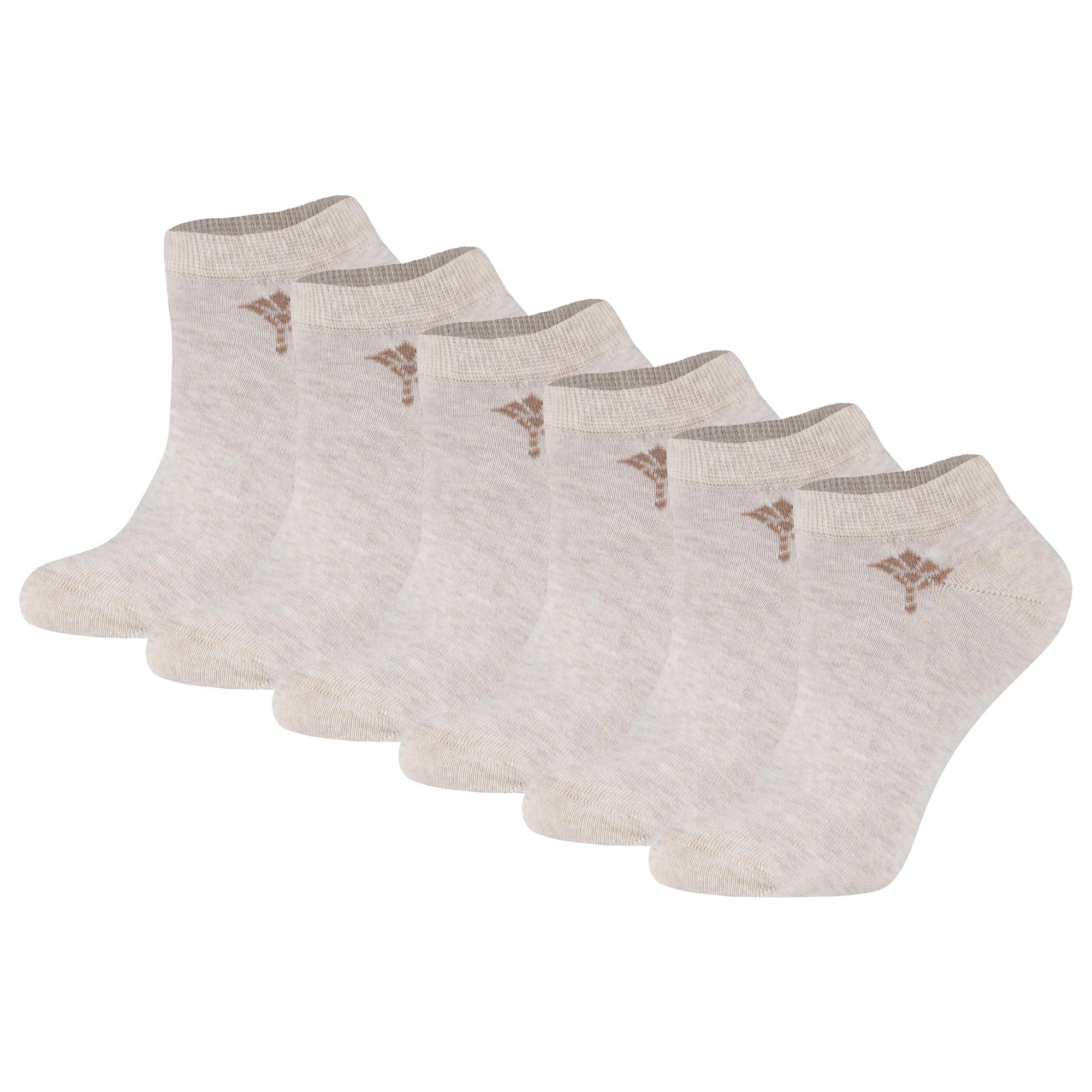 JOOP! Damen Sneakersocken, 6er Pack - Daily Glam Organic GOTS Sneaker, Baumwoll-Mix, uni