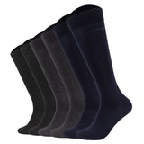 JOOP! Herren Kniestrümpfe, 6er Pack - Premium Essential Cotton Knee High, Logo, einfarbig