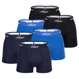 s.Oliver Herren Boxershorts, 6er Pack - Boxerbrief, Baumwoll-Stretch