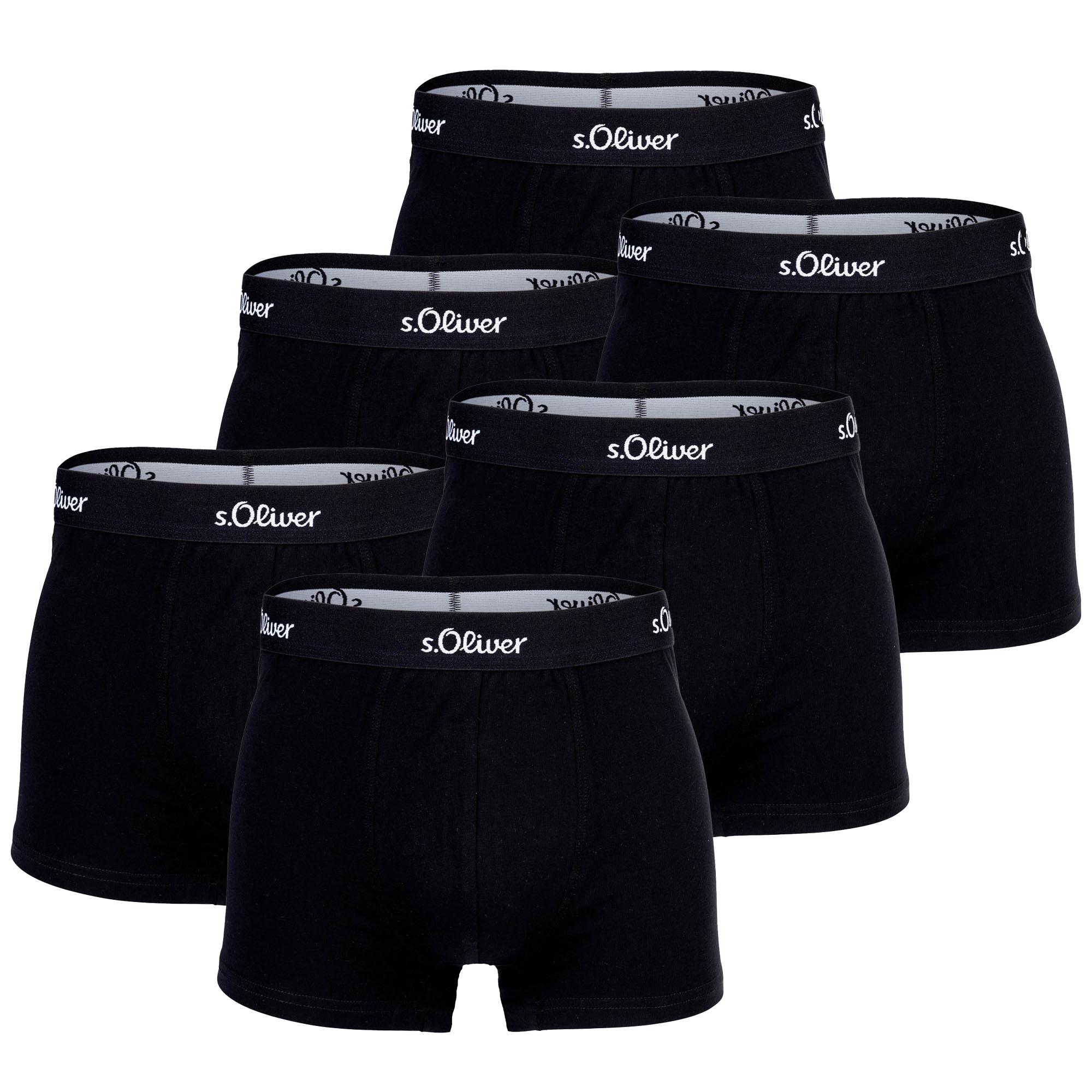 s.Oliver Men's Boxer Briefs, 6 Pack - Boxer Brief, Cotton Stretch