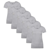 Bamboo basics Damen T-Shirt KATE, 6er Pack - Unterhemd, Rundhals, Single Jersey