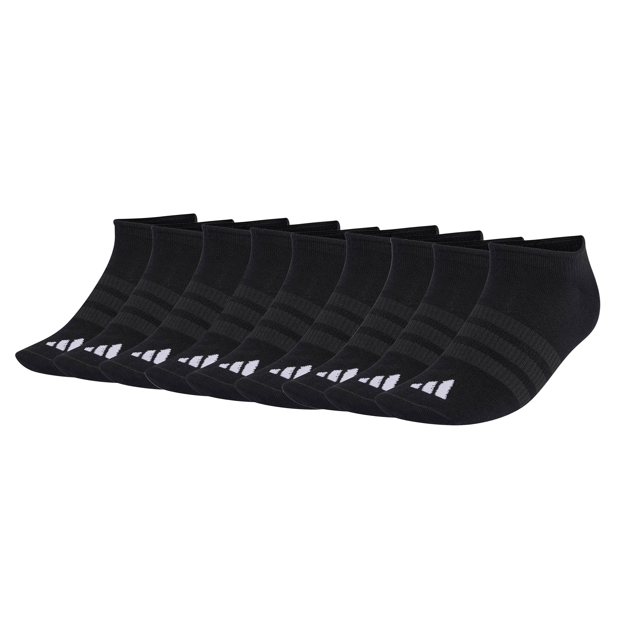 adidas Unisex Sneaker Socken, 9er Pack - Thin & Light Sportswear No-Show Socks, Logo, einfarbig