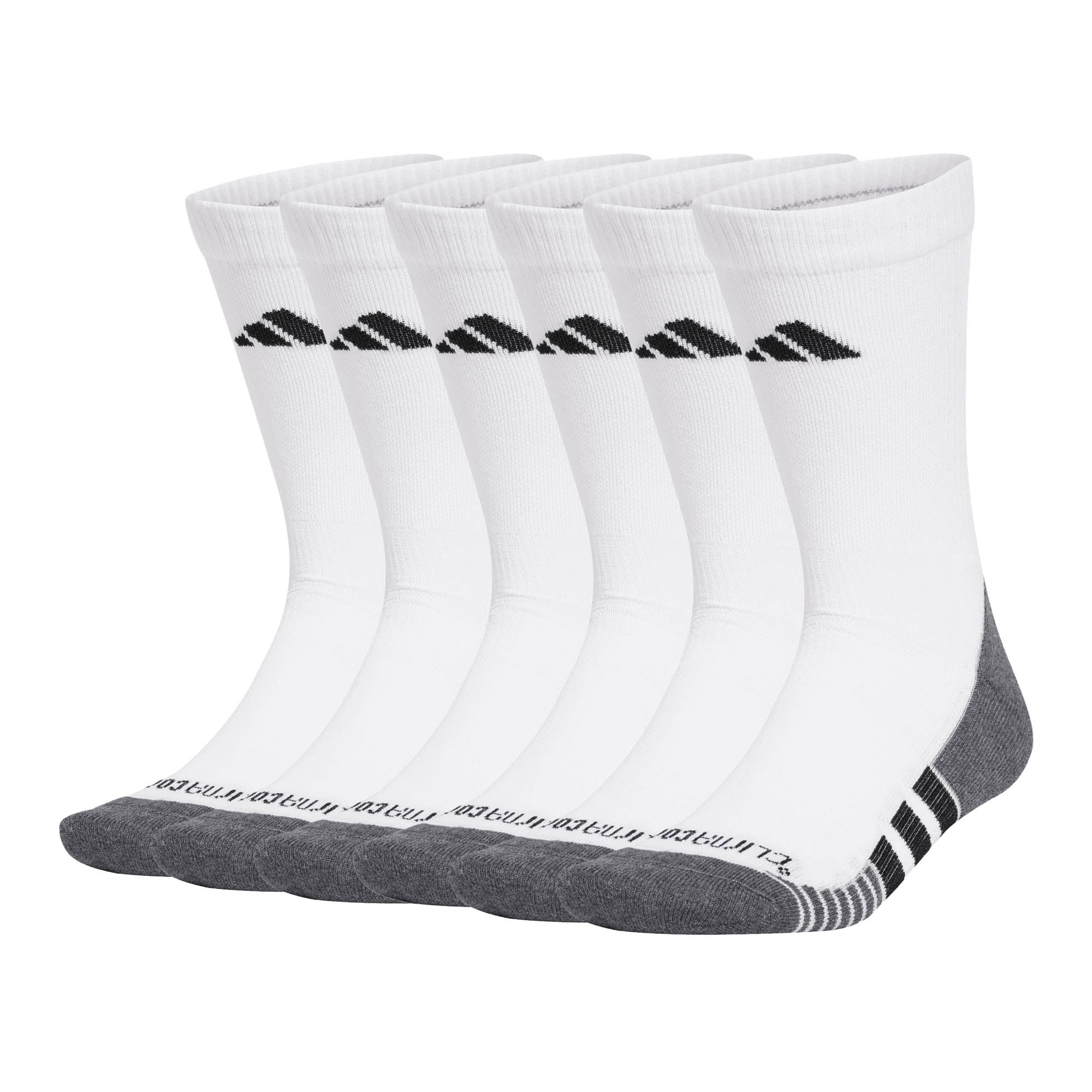 adidas Unisex Socks, 9-pack - Performance Climacool Cushioned Crew, Logo, Stripe, Cushioned