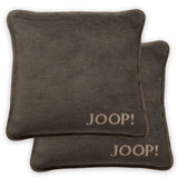 JOOP! Kissenhülle, 2er Pack - MDF Melange Doubleface, Logo