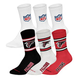 NFL Unisex Socken, 6er Pack - NFL Teams, 6Pack Crew Socks, Football, Logo, Baumwollmischung