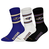 NFL Unisex Socken, 3er Pack - NFL Teams, 3Pack Crew Socks, Football, Logo, Baumwollmischung
