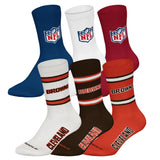 NFL Unisex Socken, 6er Pack - NFL Teams, 6Pack Crew Socks, Football, Logo, Baumwollmischung