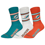 NFL Unisex Socken, 3er Pack - NFL Teams, 3Pack Crew Socks, Football, Logo, Baumwollmischung