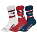 NFL Unisex Socken, 3er Pack - NFL Teams, 3Pack Crew Socks, Football, Logo, Baumwollmischung