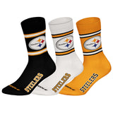 NFL Unisex Socken, 3er Pack - NFL Teams, 3Pack Crew Socks, Football, Logo, Baumwollmischung