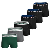 NFL Herren Boxershorts, 6er Pack - NFL Teams, Boxers, Football, Logo, Baumwollmischung
