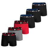 NFL Herren Boxershorts, 6er Pack - NFL Teams, Boxers, Football, Logo, Baumwollmischung