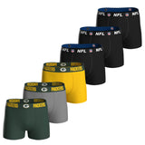 NFL Herren Boxershorts, 6er Pack - NFL Teams, Boxers, Football, Logo, Baumwollmischung