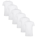 Bamboo basics Herren T-Shirt RUBEN, 6er Pack - Unterhemd, Rundhals, Single Jersey