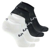 UYN Unisex Sneaker Socken, 4er Pack - Essentials Sneaker Socken, Logo, einfarbig
