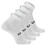 UYN Unisex Quarter Socken, 4er Pack - Essential Low Cut Socks, Logo, einfarbig
