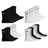 ellesse Unisex Socken, 6er Pack - ALACRE, Crew Socken, Logo, einfarbig