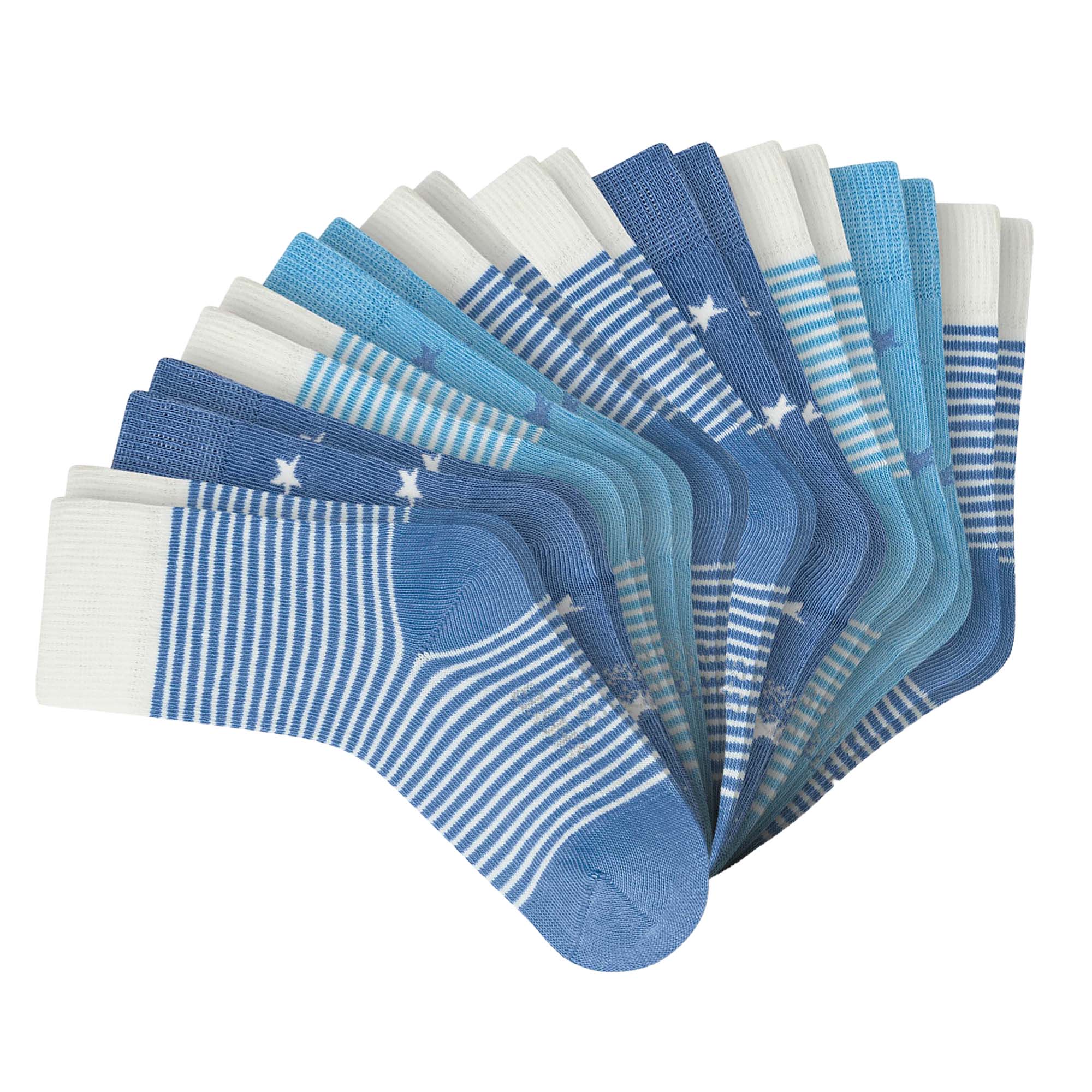 SCHIESSER Jungen Socken, 10er Pack - "Legwear Kids", Muster, Baumwolmischung