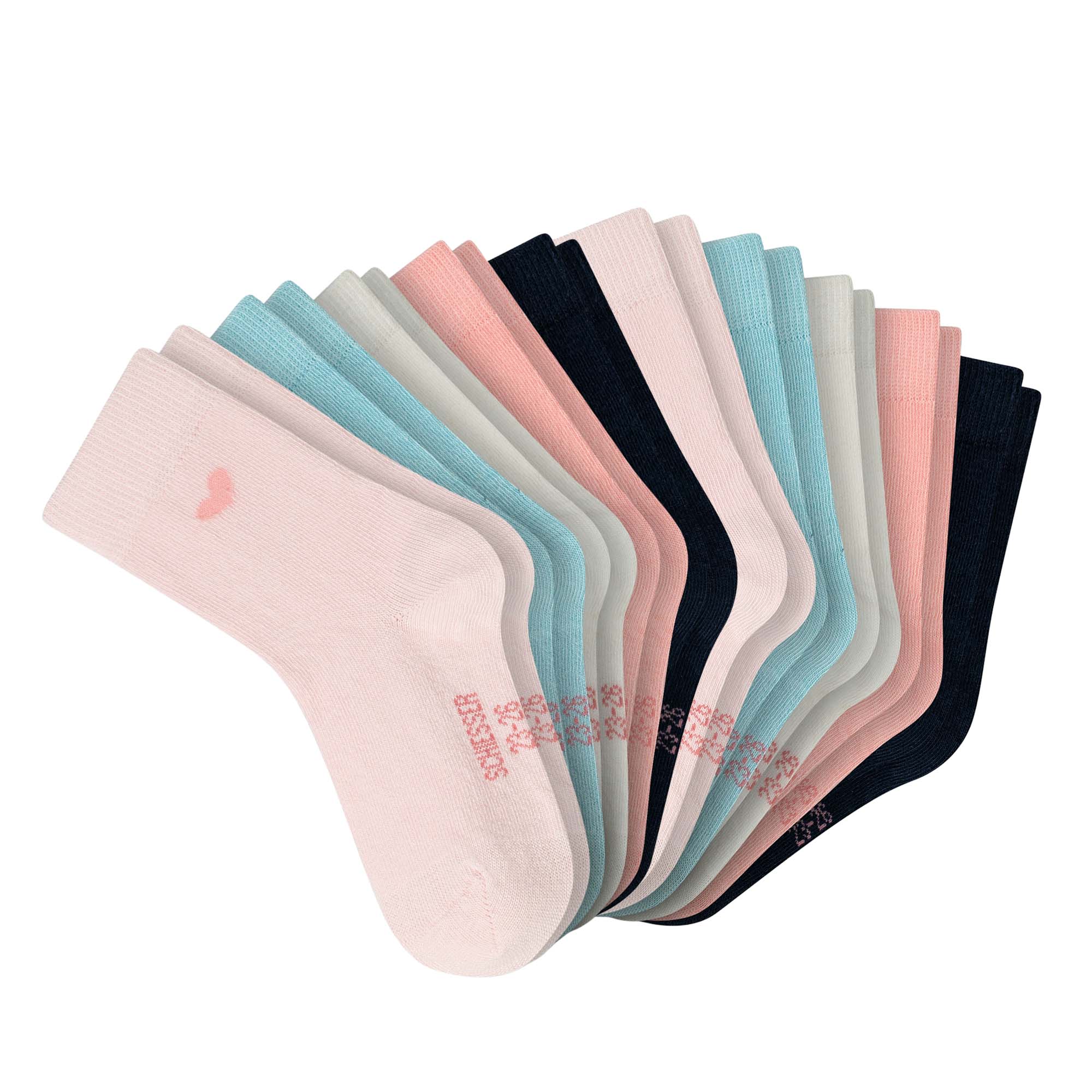 SCHIESSER Mädchen Socken, 10er Pack - "Legwear Kids", Muster, Baumwolmischung