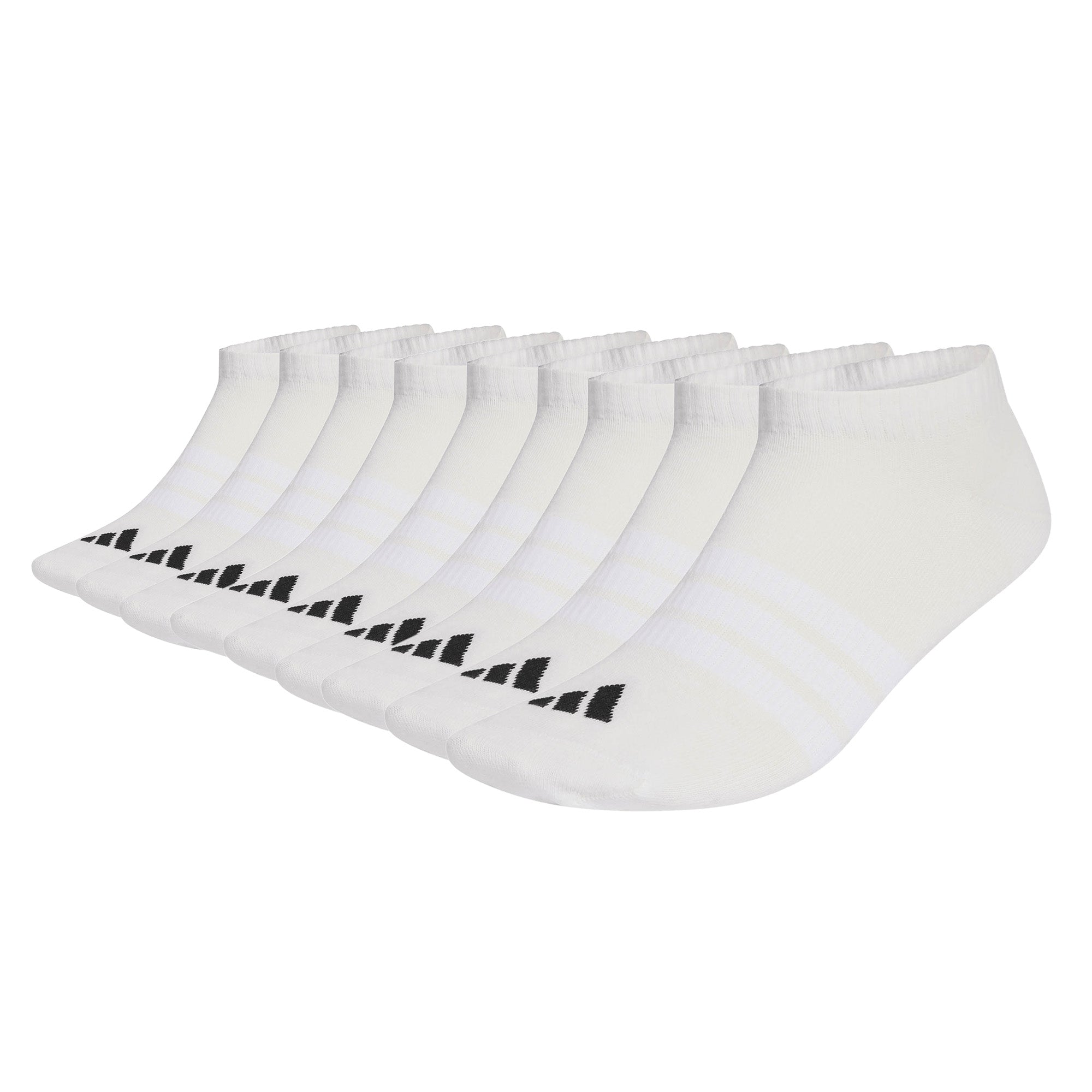 adidas Unisex Sneakersocken, 9er Pack - Thin & Light Sportswear Low Cut Socks, Logo, einfarbig