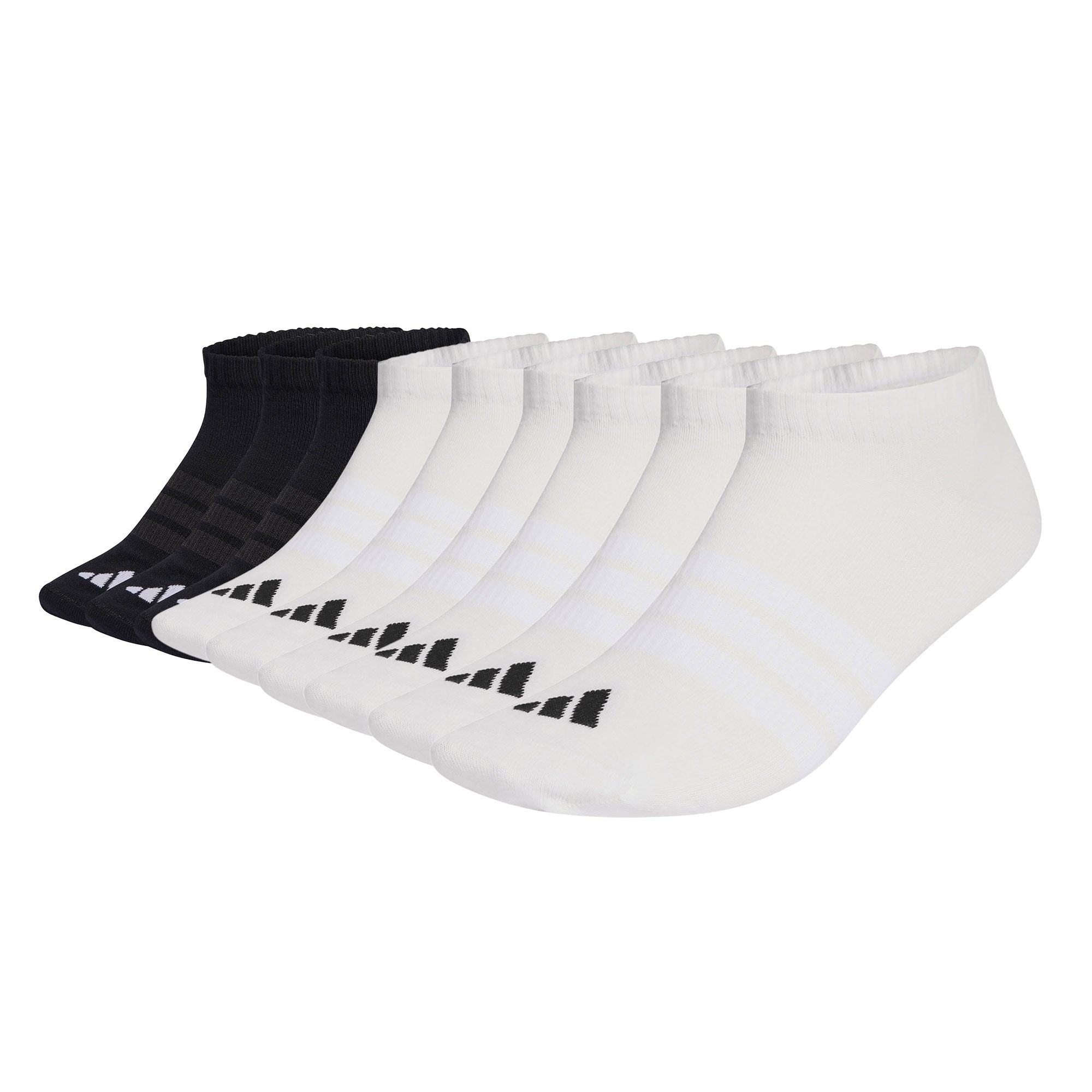 adidas Unisex Sneakersocken, 9er Pack - Thin & Light Sportswear Low Cut Socks, Logo, einfarbig