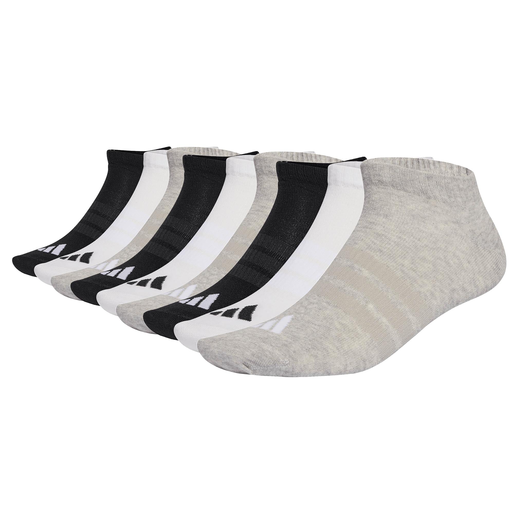 adidas Unisex Sneakersocken, 9er Pack - Thin & Light Sportswear Low Cut Socks, Logo, einfarbig