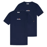 ellesse Herren T-Shirt 2er Pack - OLLIO 2, Kurzarm, Rundhals, Logo, Baumwolle, einfarbig