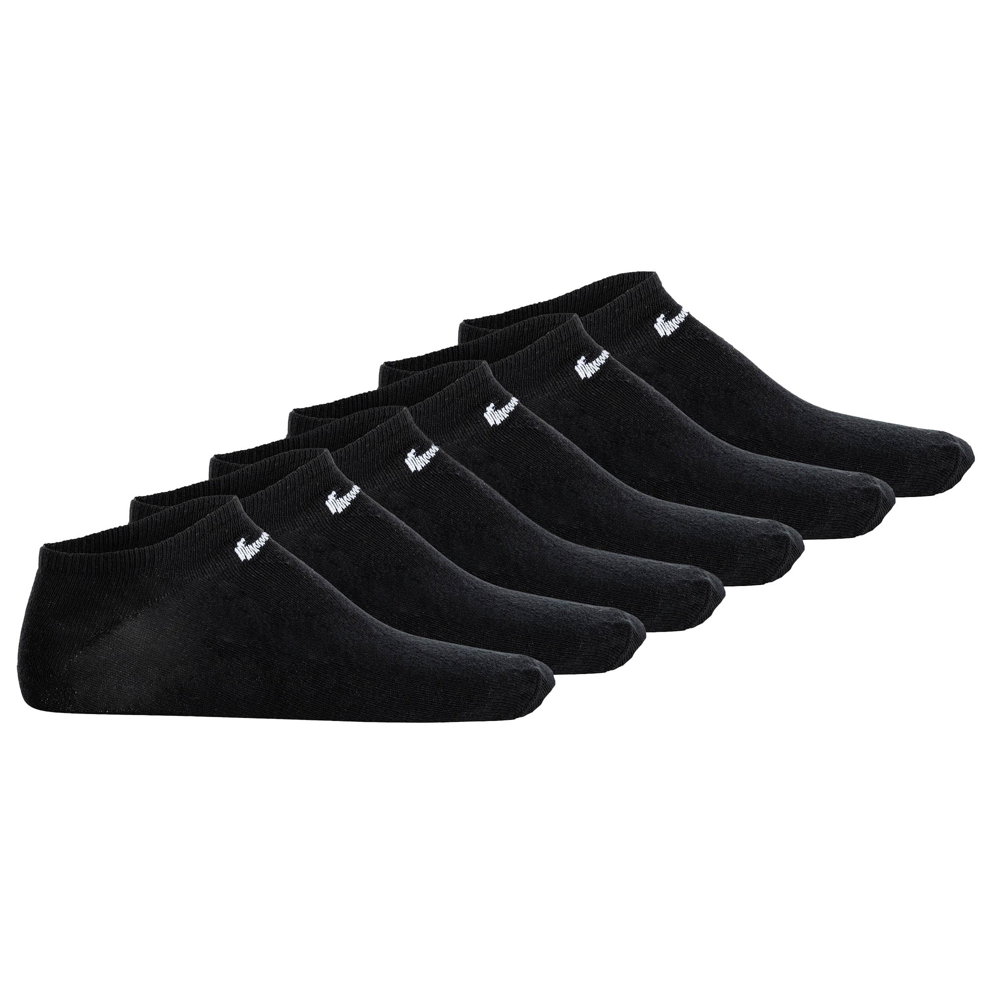 NIKE Unisex Sneakersocken, 6er Pack - Lightweight - No Show Sneaker, einfarbig, Logo