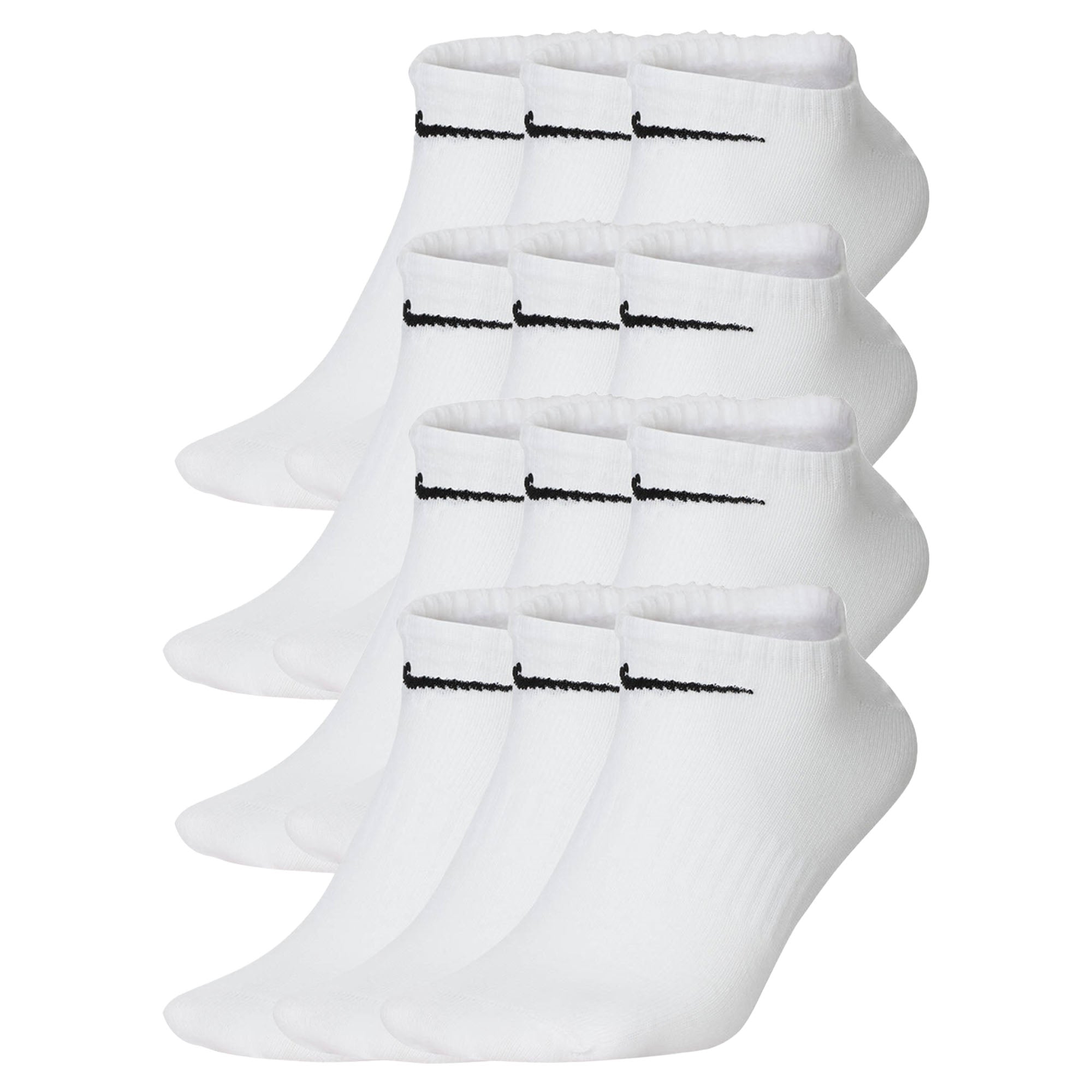 NIKE Unisex 12er Pack Sneaker Sportsocken - Everyday, Lightweight No Show, einfarbig