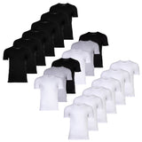 LACOSTE Herren T-Shirts, 6er Pack - Essentials, Rundhals, Slim Fit, Baumwolle, einfarbig