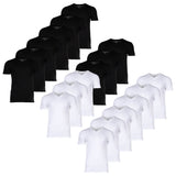 LACOSTE Men's T-Shirts, 6-pack - Essentials, V-Neck, Slim Fit, Cotton, Solid Color