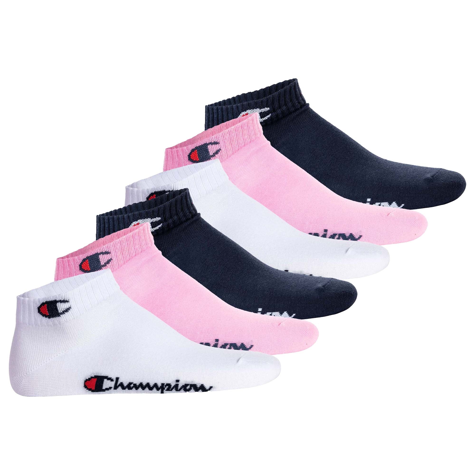 Champion Unisex Socken, 6er Pack - Quarter Socken, Basic, Logo