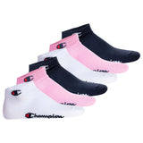 Champion Unisex Socken, 6er Pack - Quarter Socken, Basic, Logo