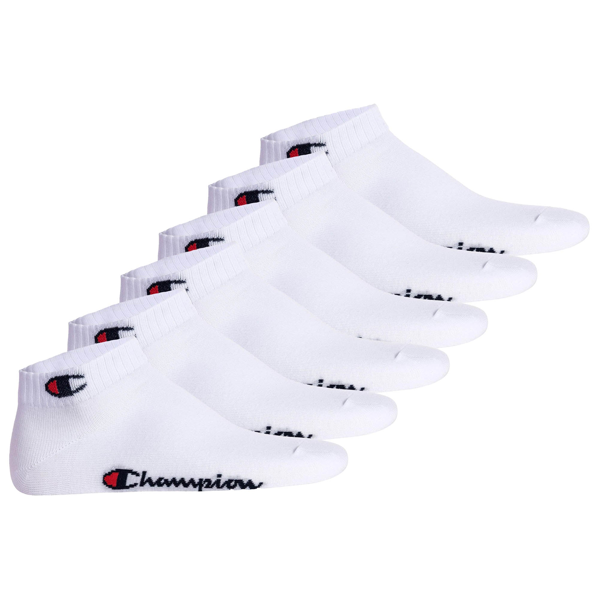 Champion Unisex Socken, 6er Pack - Quarter Socken, Basic, Logo