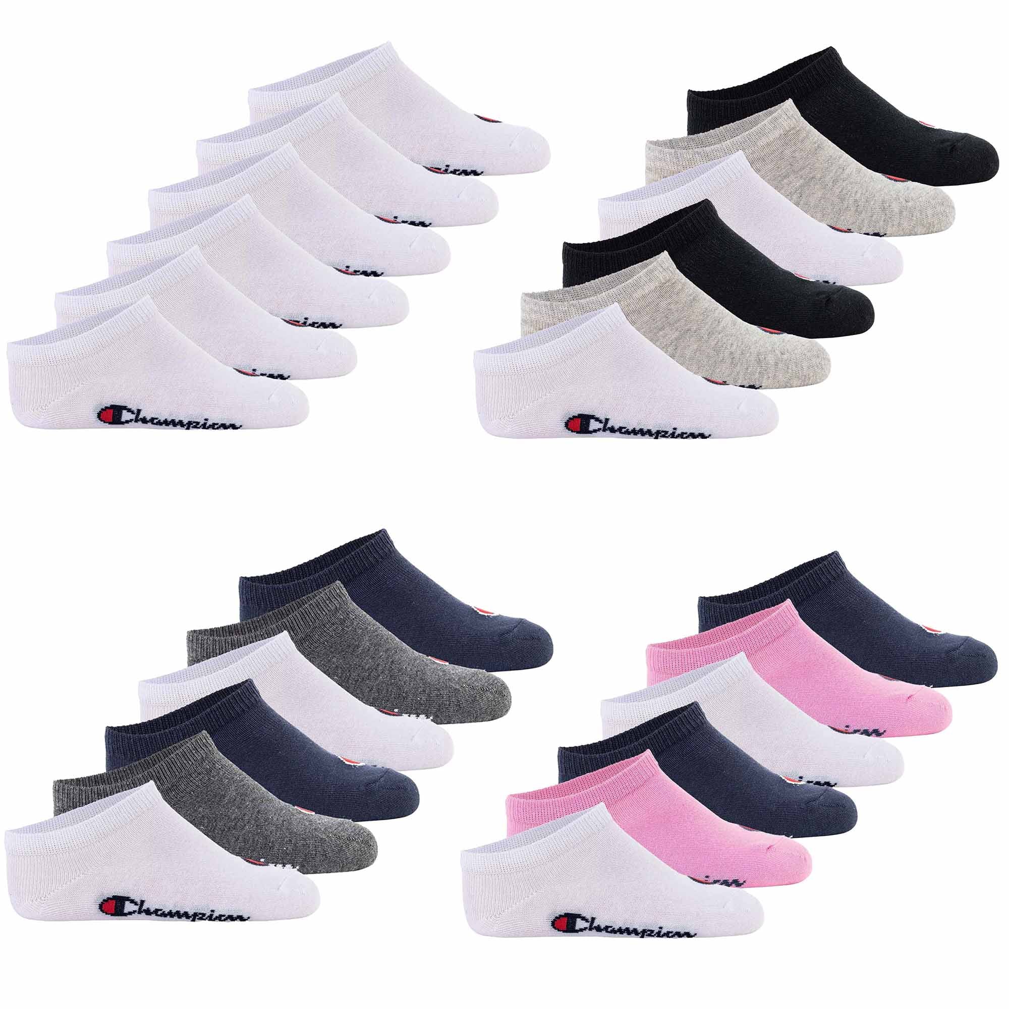 Champion Kinder Socken, 6er Pack - Sneaker Socken, Logo, einfarbig