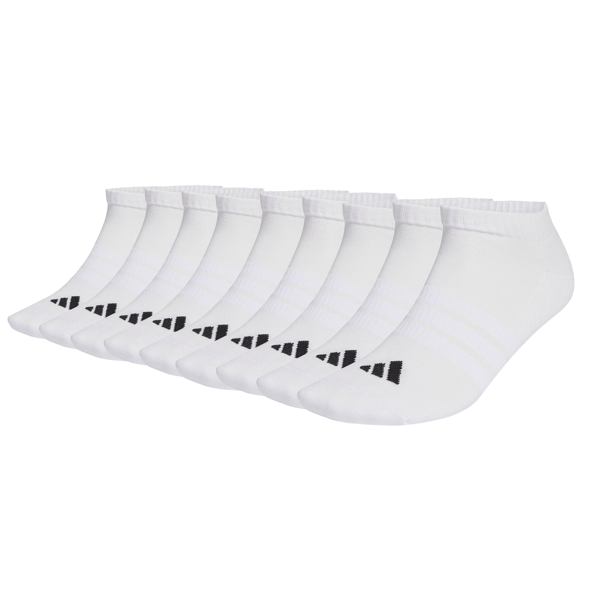 adidas Unisex Sneakersocken, 9er Pack - Cushioned Essentials Low Socks, Logo, gepolstert, einfarbig