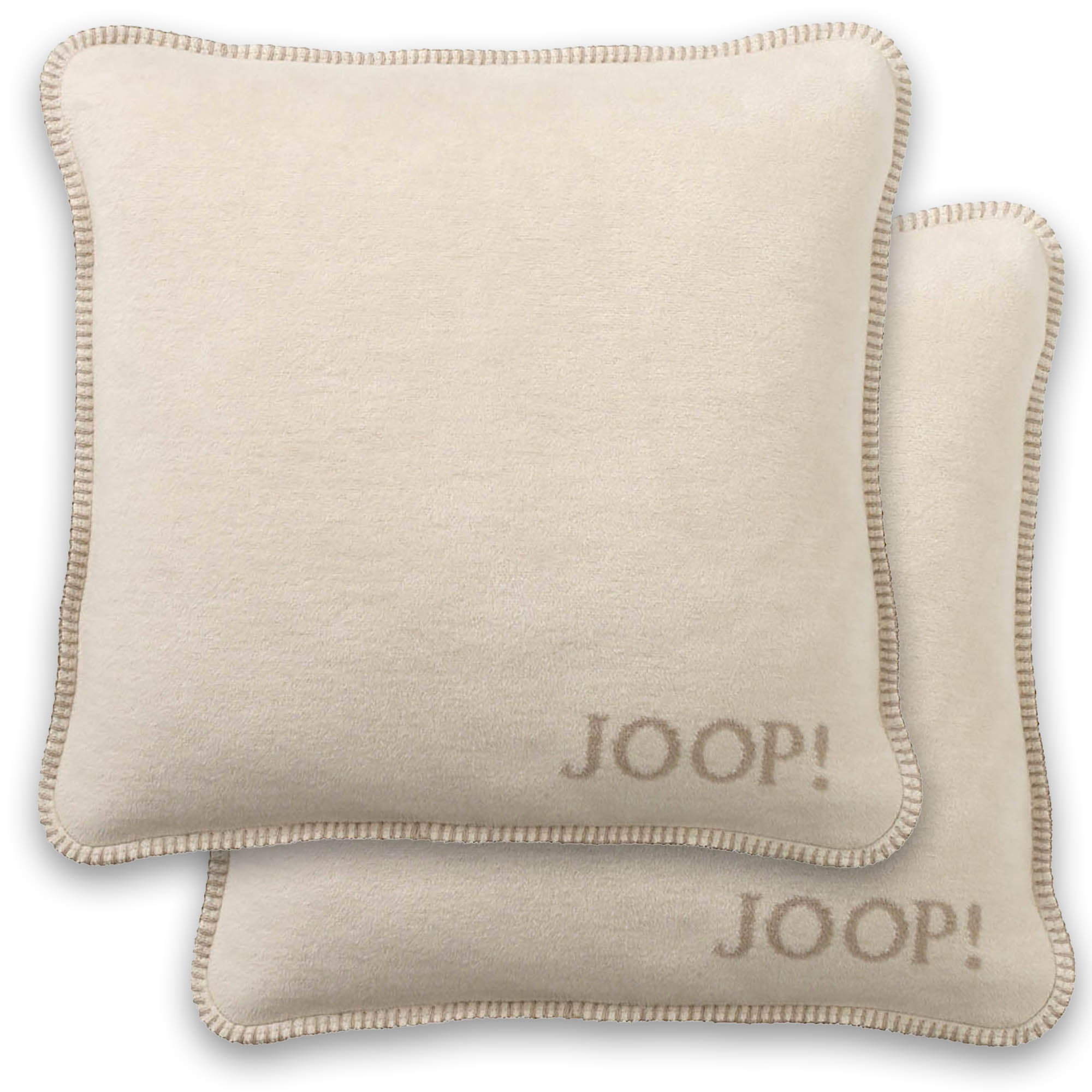 JOOP! Kissenhülle, 2er Pack - UDF Doubleface, 50x50 cm, Logo