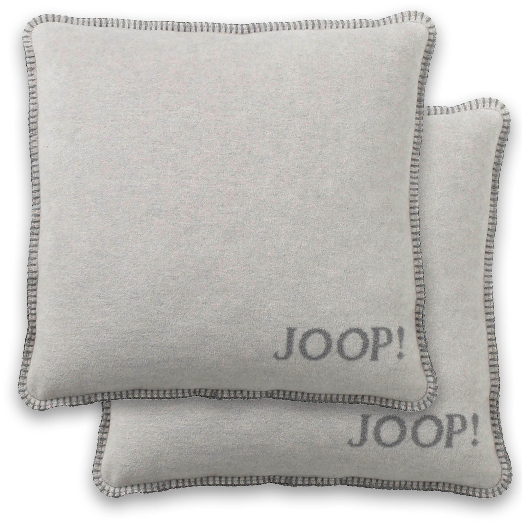 JOOP! Kissenhülle, 2er Pack - UDF Doubleface, 50x50 cm, Logo