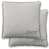 JOOP! Kissenhülle, 2er Pack - UDF Doubleface, 50x50 cm, Logo