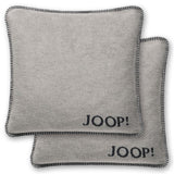 JOOP! Kissenhülle, 2er Pack - UDF Doubleface, 50x50 cm, Logo