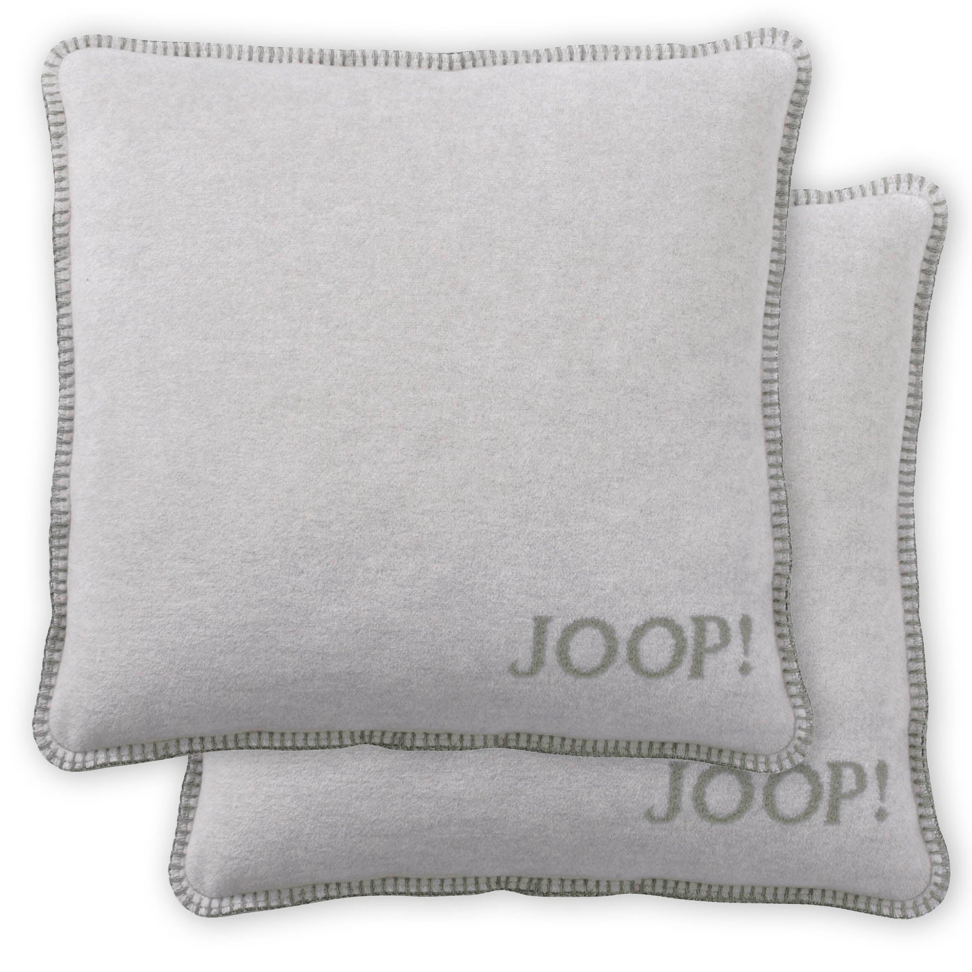 JOOP! Kissenhülle, 2er Pack - UDF Doubleface, 50x50 cm, Logo